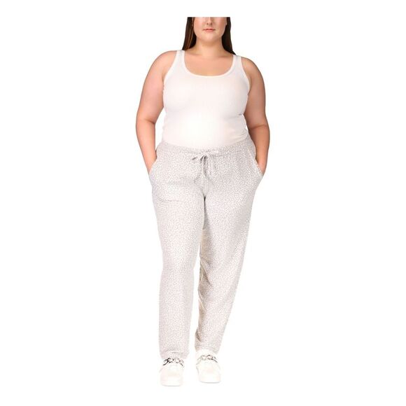 MICHAEL MICHAEL KORS Womens Gray Stretch Pocketed Drawstring Waist Pants Plus 1X - Picture 1 of 4